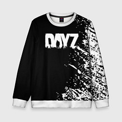 Свитшот детский Dayz брызги красок, цвет: 3D-белый