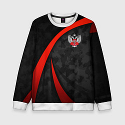 Свитшот детский Федерация бокса - камуфляж, цвет: 3D-белый