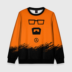 Свитшот детский Халф лайф - фримен, цвет: 3D-черный