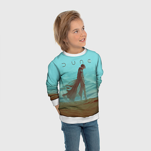 Детский свитшот Пол Атрейдес Dune part one / 3D-Белый – фото 3