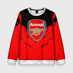 Свитшот детский Arsenal текстура краски, цвет: 3D-белый