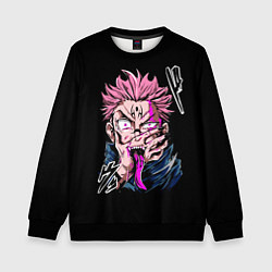 Детский свитшот Итадори с Сукуна на руке