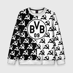 Свитшот детский Borussia паттерн ссср, цвет: 3D-белый