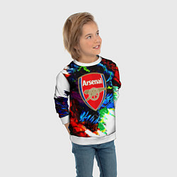 Свитшот детский Arsenal monster, цвет: 3D-белый — фото 2