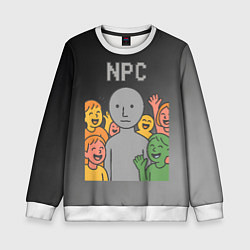 Детский свитшот Я NPC без эмоций