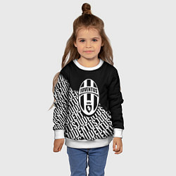 Свитшот детский Ювентус надписи лого, цвет: 3D-белый — фото 2