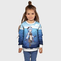 Свитшот детский Гань Юй аниме стиль Genshin Impact, цвет: 3D-белый — фото 2