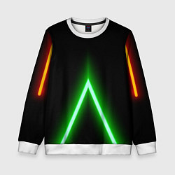 Свитшот детский Color neon green, цвет: 3D-белый