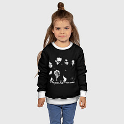 Свитшот детский Depeche Mode shoot, цвет: 3D-белый — фото 2