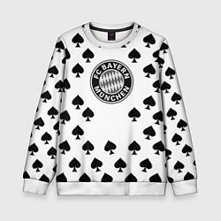 Свитшот детский Bayern Mnchen пики, цвет: 3D-белый