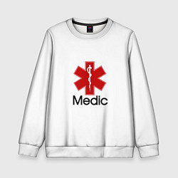 Свитшот детский Медик, цвет: 3D-белый