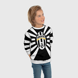Свитшот детский Ювентус линии, цвет: 3D-белый — фото 2