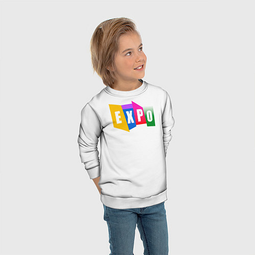 Детский свитшот Expo Выстовка / 3D-Белый – фото 3