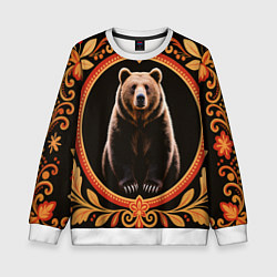 Детский свитшот Медведь в орнаменте