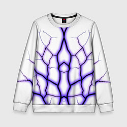 Свитшот детский Color white purple, цвет: 3D-белый