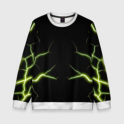 Детский свитшот Color green black