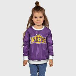 Свитшот детский NBA Los Angeles Lakers, цвет: 3D-белый — фото 2