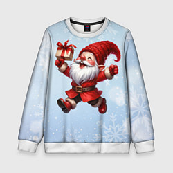 Свитшот детский Подарок от гнома, цвет: 3D-белый