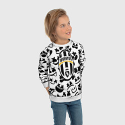 Свитшот детский Маршмеллоу x Ювентус, цвет: 3D-белый — фото 2
