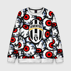 Свитшот детский Ювентус глаза, цвет: 3D-белый