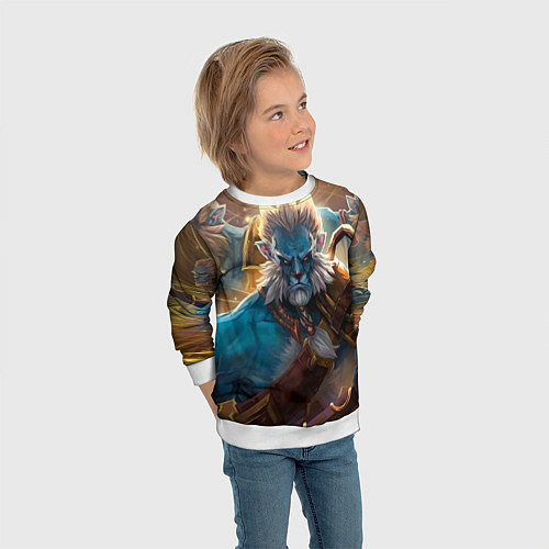 Детский свитшот Phantom Lancer / 3D-Белый – фото 3