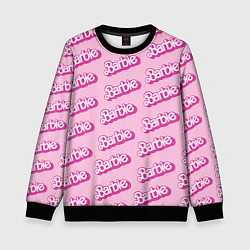Свитшот детский Barbie Pattern, цвет: 3D-черный