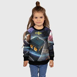 Свитшот детский Police Box, цвет: 3D-черный — фото 2