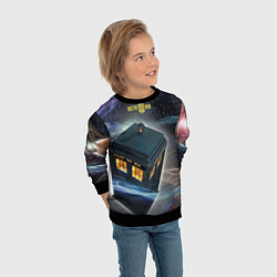 Свитшот детский Police Box, цвет: 3D-черный — фото 2