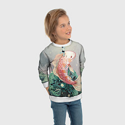 Свитшот детский Рыба, цвет: 3D-белый — фото 2
