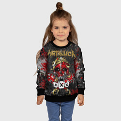 Свитшот детский Metallica XXX, цвет: 3D-черный — фото 2