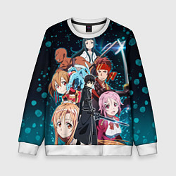 Свитшот детский Sword Art Online, цвет: 3D-белый