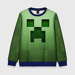 Свитшот детский Creeper Face, цвет: 3D-синий