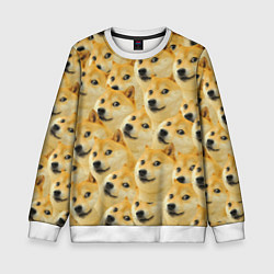 Свитшот детский Doge, цвет: 3D-белый