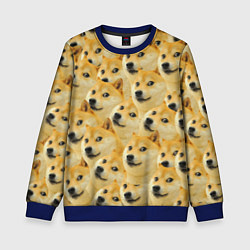 Свитшот детский Doge, цвет: 3D-синий