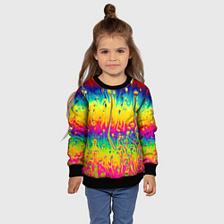 Свитшот детский Tie dye, цвет: 3D-черный — фото 2