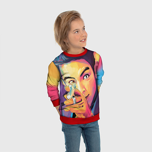 Детский свитшот Big Bang Art / 3D-Красный – фото 3