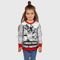 Свитшот детский Linkin Park, цвет: 3D-красный — фото 2