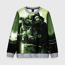 Свитшот детский Fallout Robot, цвет: 3D-меланж