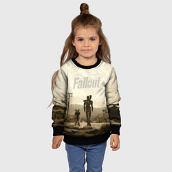 Свитшот детский Fallout City, цвет: 3D-черный — фото 2