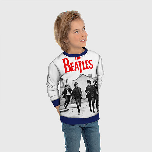 Детский свитшот The Beatles: Break / 3D-Синий – фото 3
