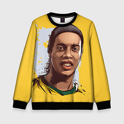 Свитшот детский Ronaldinho Art, цвет: 3D-черный