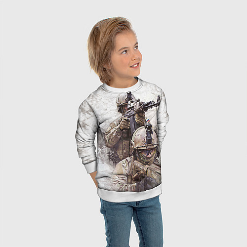 Детский свитшот ФСБ Альфа / 3D-Белый – фото 3