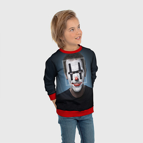 Детский свитшот Clown House MD / 3D-Красный – фото 3