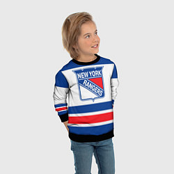 Свитшот детский New York Rangers, цвет: 3D-черный — фото 2