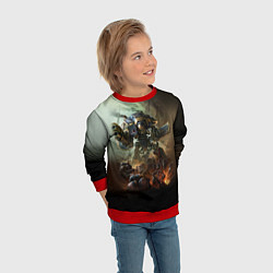 Свитшот детский Титан, цвет: 3D-красный — фото 2