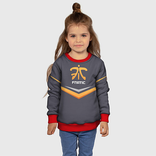 Детский свитшот Fnatic Arrows / 3D-Красный – фото 4