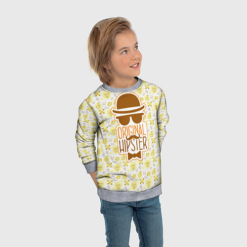 Детский свитшот Original Hipster / 3D-Меланж – фото 3