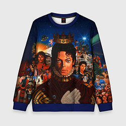 Свитшот детский Michael Jackson: Pop King, цвет: 3D-синий