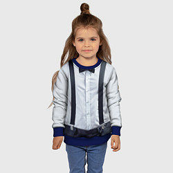 Свитшот детский Рубашка с подтяжками, цвет: 3D-синий — фото 2