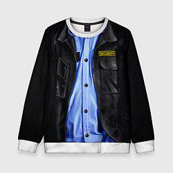 Свитшот детский Форма SECURITY, цвет: 3D-белый